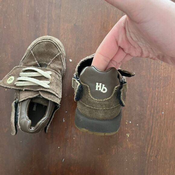 Hatchbacks Kids Boys Brown Shoes 8 Leather Suede Straps Orthopedic Corrective - Picture 2 of 7